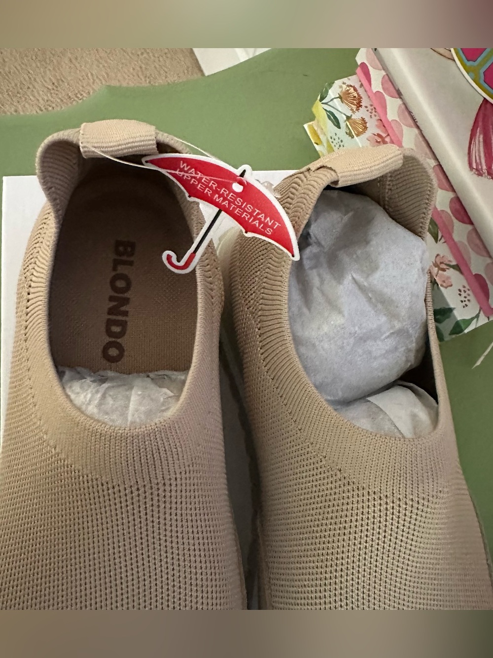 Blondo Lakelyn Sand Knit Platform Slip-On Athletic Sneakers Shoes Size 8.5 NEW - Picture 6 of 12